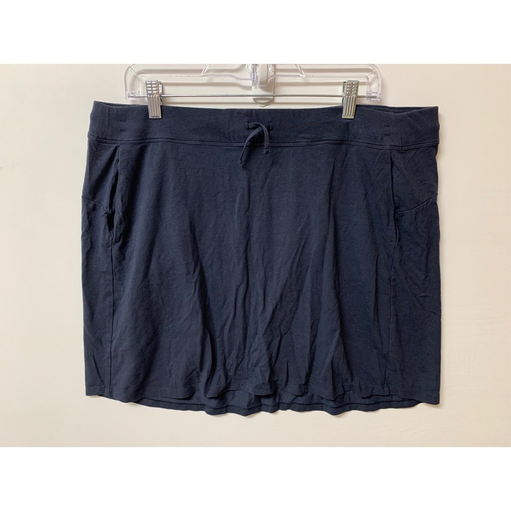 Kuhl Womens XL Navy Blue Active Skirt‎ Drawstring Waist Pockets Outdoor Skirt